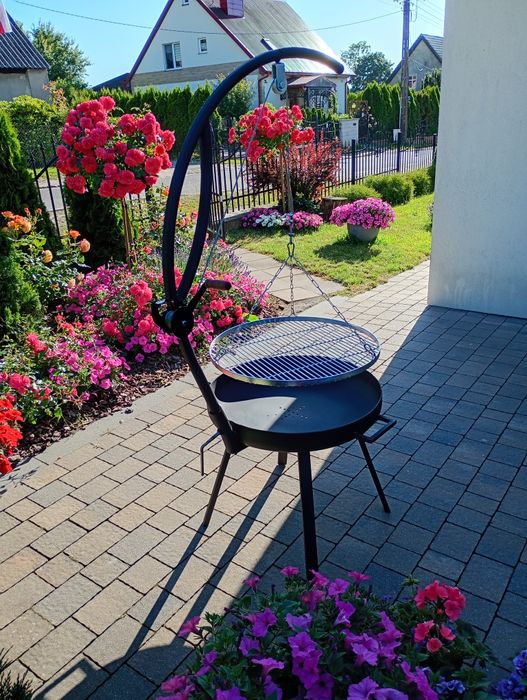 Grill ogrodowy węglowy nowoczesny loft