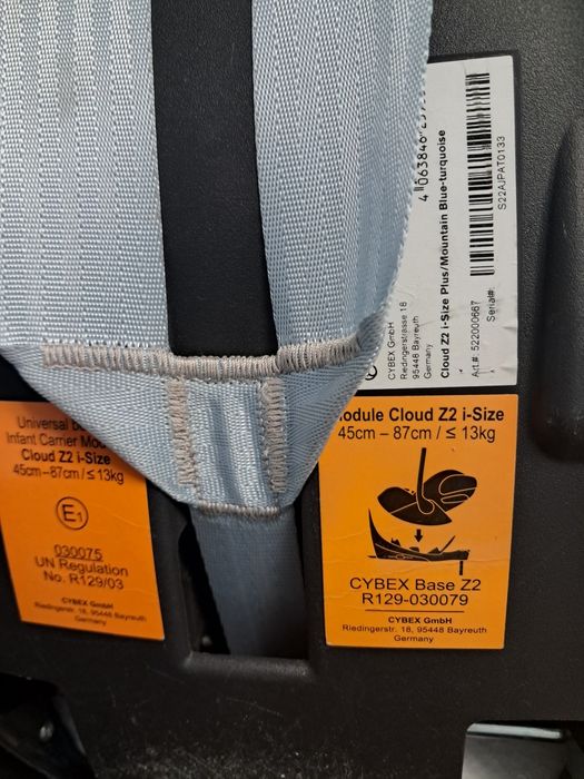Cybex Cloud Z2 Platinum i-Size Foteliki Samochodowe 0-13 kg Plus Mountain Blue