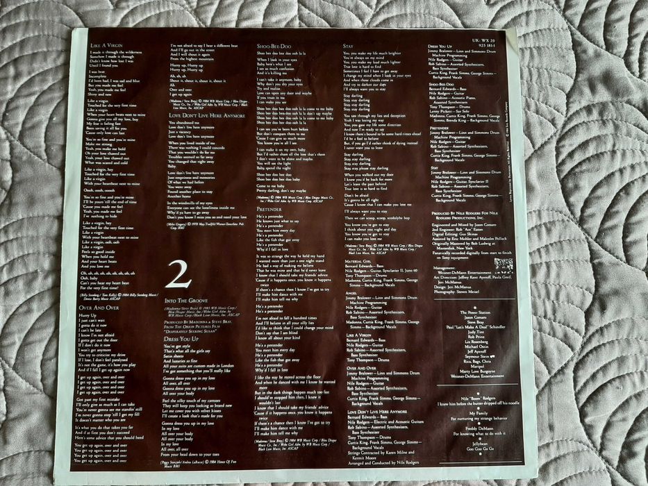 Madonna - Like A Virgin - UK & Europa - Vinil LP