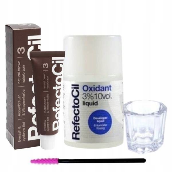 zestaw refectocil henna brąz liquid 3% kieliszek