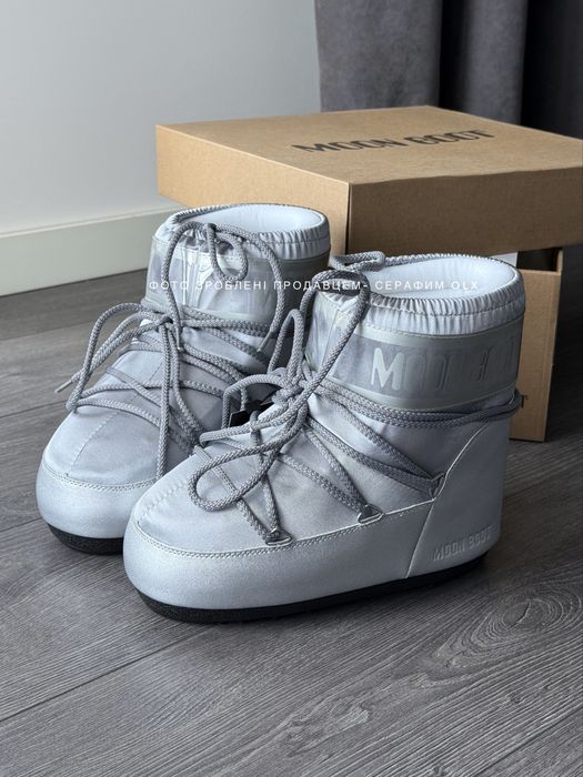 Мунбути Moon Boot Icon Nylon Grey (нові запаковані)