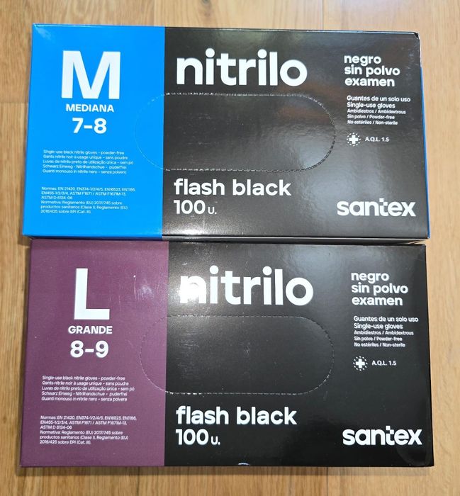 Venda Luvas Nitrilo De Qualidade M L 100 Unidades