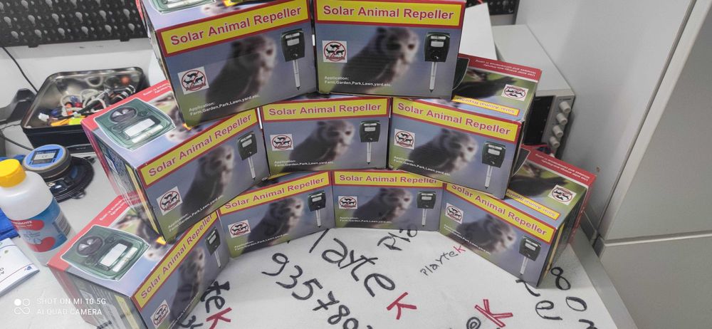 Repelente de animais – pássaros – Com painel solar – Profissional