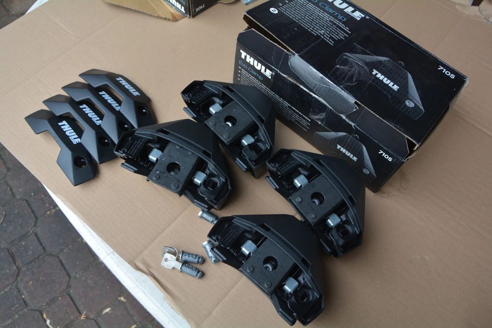 Thule Evo Clamp 7105 stopy nowe klucz