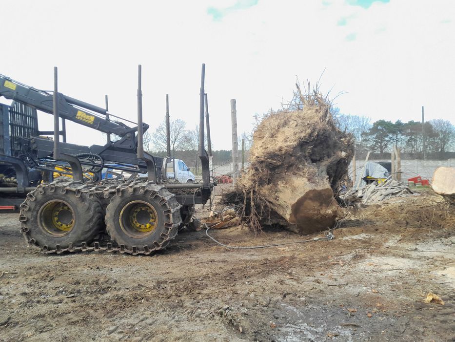 Usługi koparko-ładowarką, minikoparką.Transport