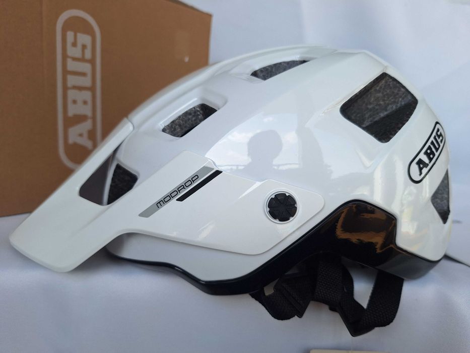 Kask rowerowy Abus Modrop Mips Shiny White S 51-55cm