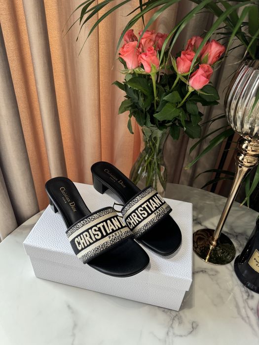 Klapki Dior Dway Heeled black