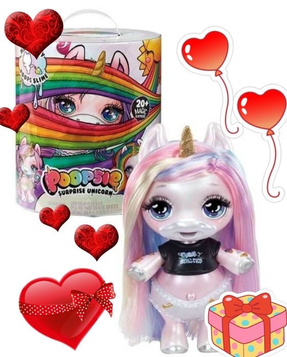 Малышка Unicorn Оригинал Poopsie Slime Surprise Единорог слайм.
