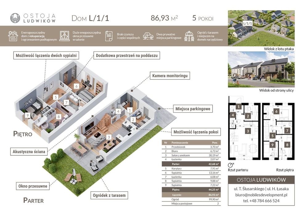 Ostoja Ludwików – dom w cenie mieszkania - 82 mkw z ogrodem