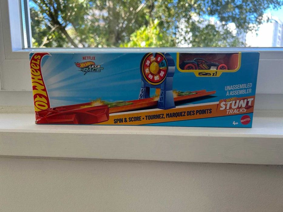 Hot Wheels Stunt Tracks Spin & Score | Como Novo