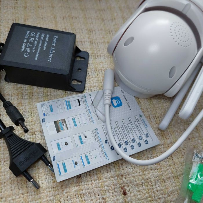 Крутая уличная WiFi IP видео камера PTZ 1080p цветным ночным видением