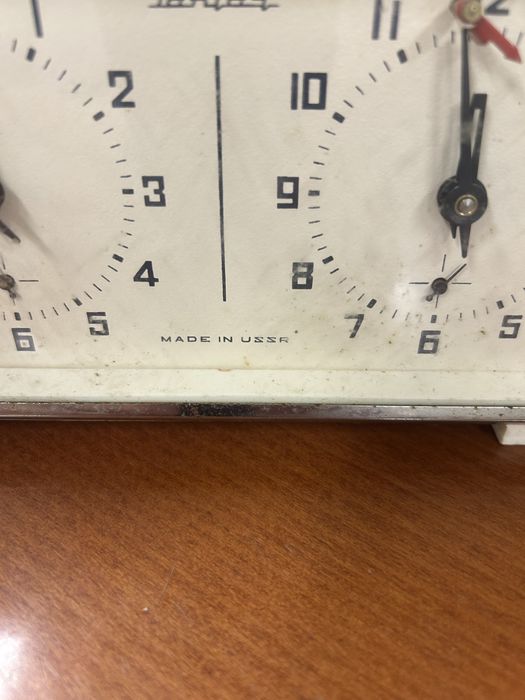 Relogio vintage xadrez