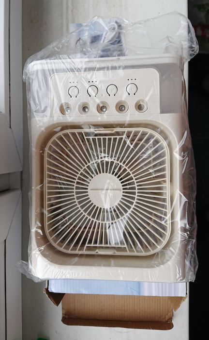 Вентилятор - увлажнитель, поворотный, холодный кондиционер, подсветка