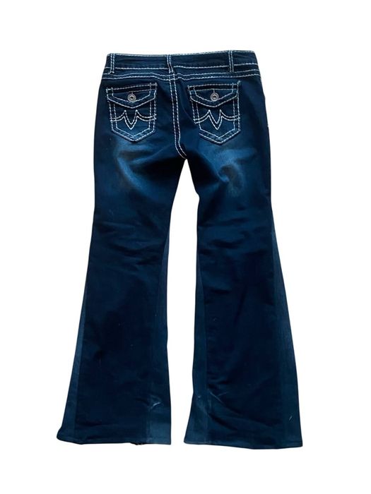 triple stitched flare jeans