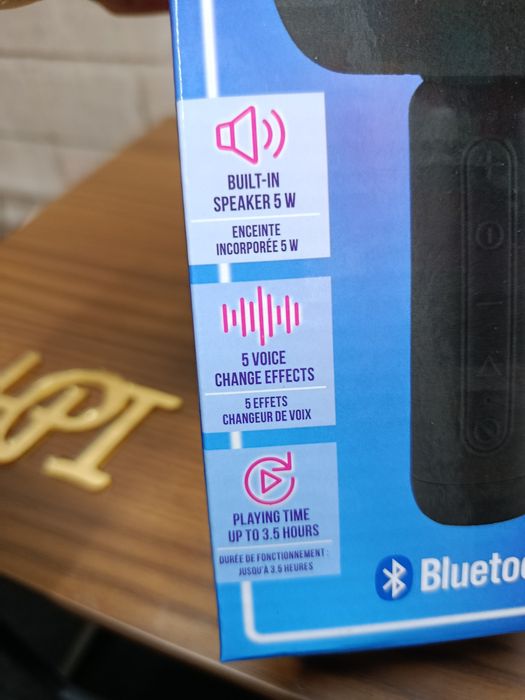 Mikrofon karaoke bezprzewodowy do śpiewania bluetooth