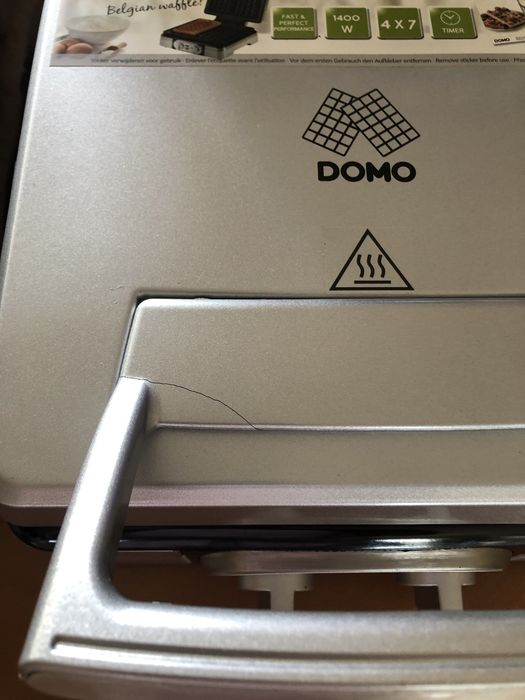 Domo máquina de fazer waffels (tipo waffel belga)