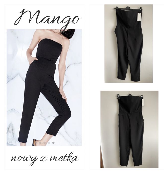 Mango Nowy elegancki kombinezon z kieszeniami M