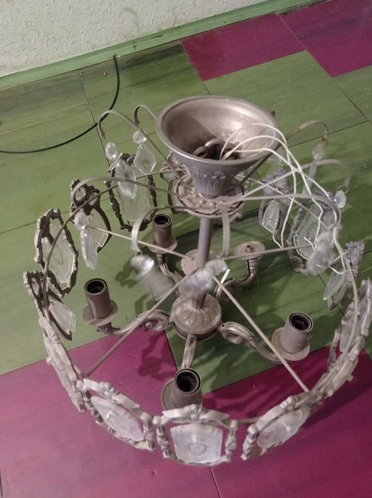 Хрустальная люстра СССР антиквариат