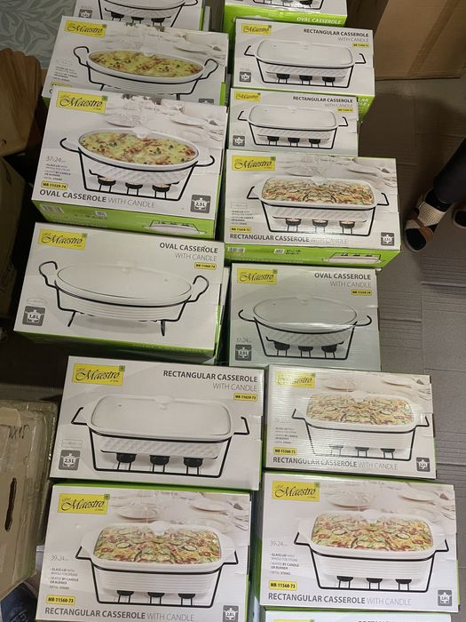 Марміт керамічний прямокутний [1,1л/1,8л/2,2л/2,5л/2,8л] White/Black