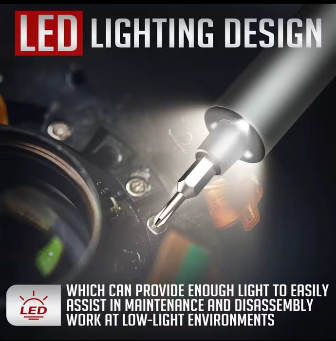 Прецизионная, аккумуляторная викрутка отвёртка набор 75 шт