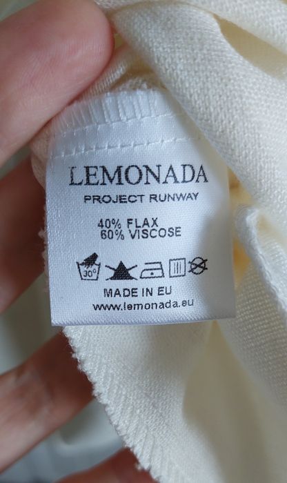 Kombinezon letni Lemonada r.38 j.nowy z lnem
