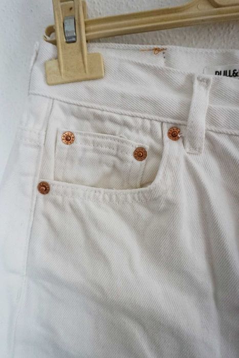 Jeans brancas Straight Fit