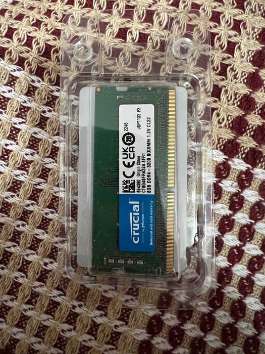Пам'ять для ноутбуків Crucial 8 GB SO-DIMM DDR4 3200 MHz