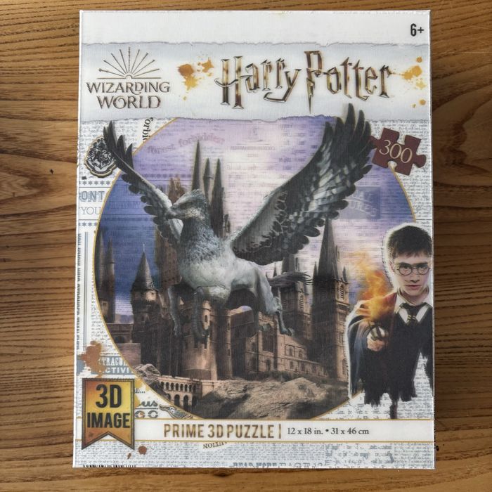 Gra Jadę do Hogwartu, 2x puzzle 3D Harry Potter 300 el.