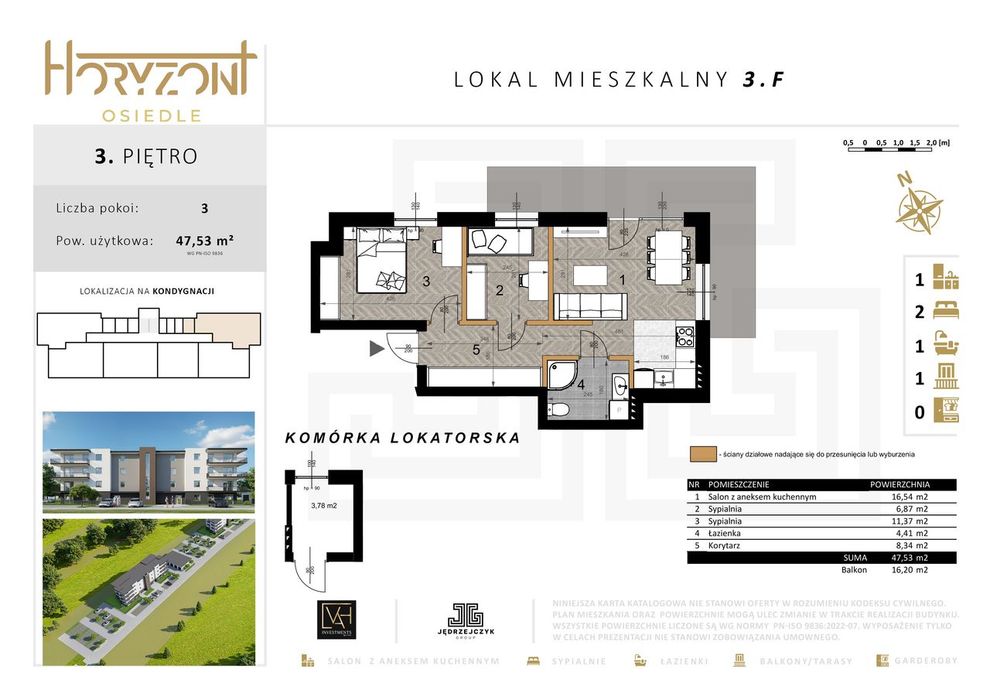 Mieszkanie 3.F | Osiedle Horyzont 4
