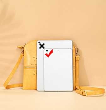 Aphison Torebka crossbody z długim paskiem żółta