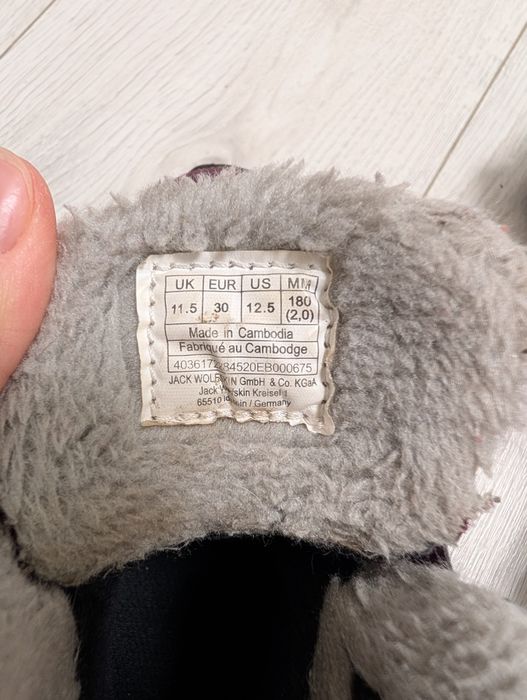 Jack Wolfskin черевики зимові термо для дівчинки