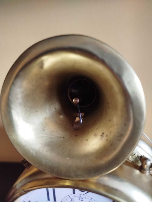 Niemiecki budzik HAU  "PHONOS" ok. 1905 , unikalny