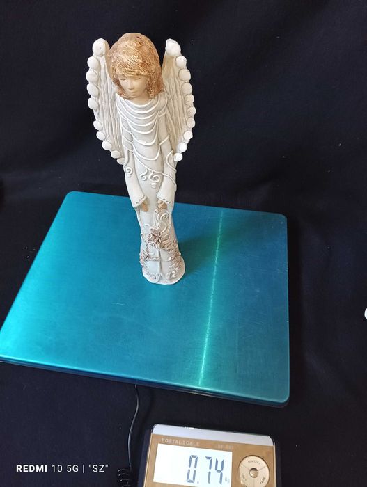 Anioły - aniołki - piękne figurki - 2 sztuki - Hand Made - (1,76 kg)