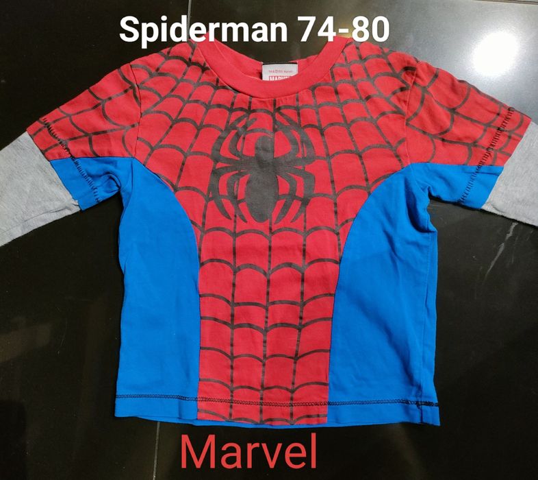 Spiderman Marvel bluzka dla chłopca rozmiar 74/80