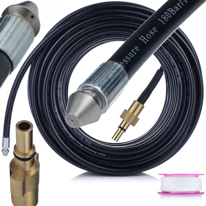 Wąż do Czyszczenia Kanalizacji 30m – 160 bar | do Black&Decker