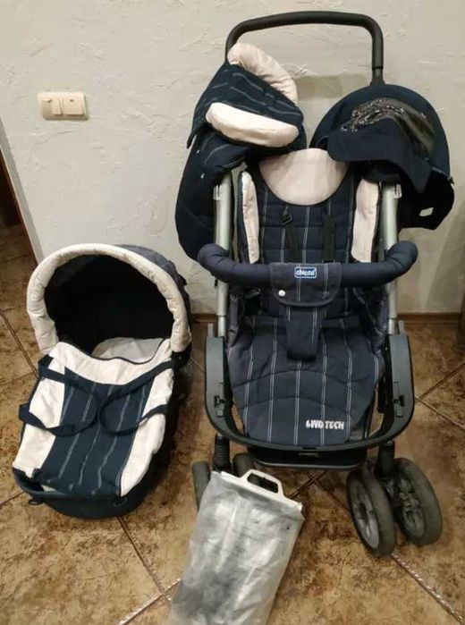 Детская Коляска-Трансформер "Chicco 6WD Tech" (2 в 1)