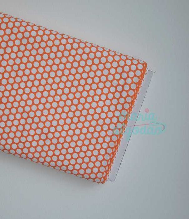 Oportunidade: Tecido 100% algodão a 6€/m - White Honeycomb Orange