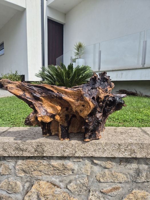 Conjunto de Peças Decorativas em Madeira de Oliveira – Peças Únicas Artesanais
