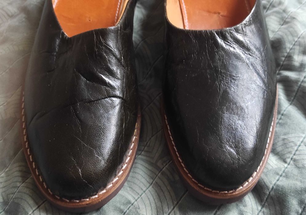 klapki męskie skóra