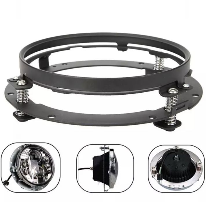 Faróis frontais LED 7 pol H4 universal