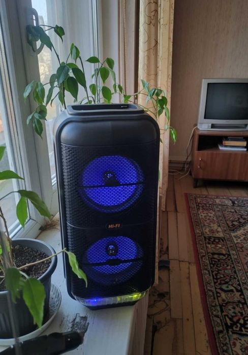 Колонка караоке бездротова з мікрофоном bluetooth гучна