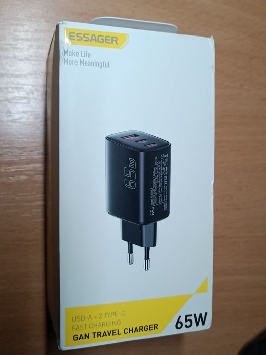 Швидка зарядка Essager 65W GAN