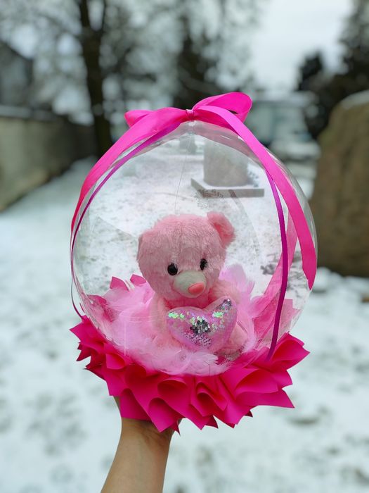 Balonbox flowerbox balonowy prezent urodziny chrzest komunia 18 roczek