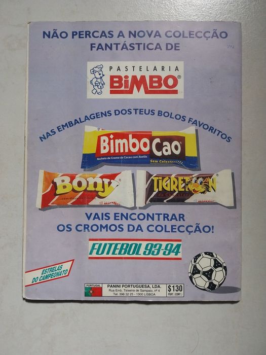 Caderneta Completa - Futebol 93-94
