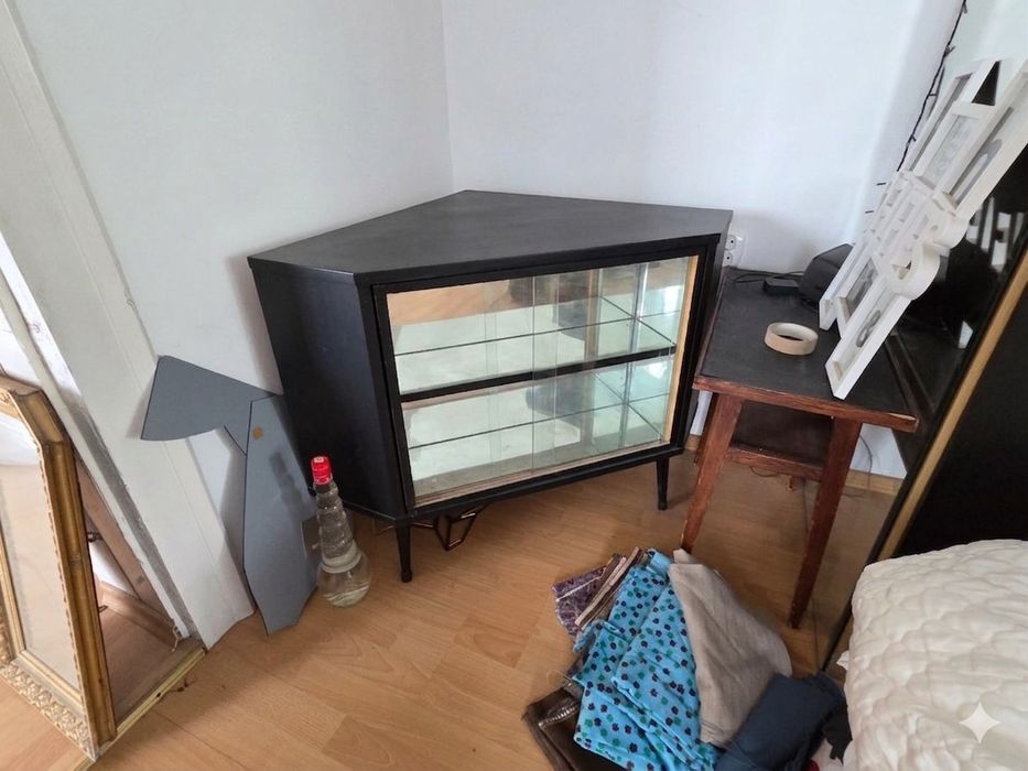 Narożny barek obrotowy PRL | Vintage | Mid-Century Modern