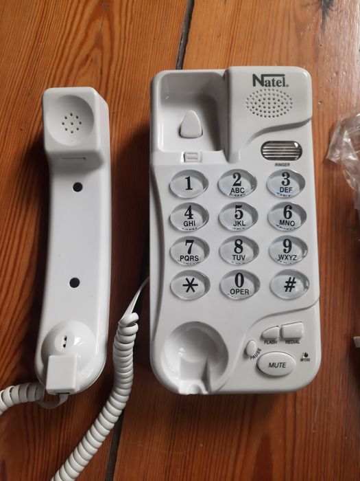 Telefon przewodowy natel 677 biały