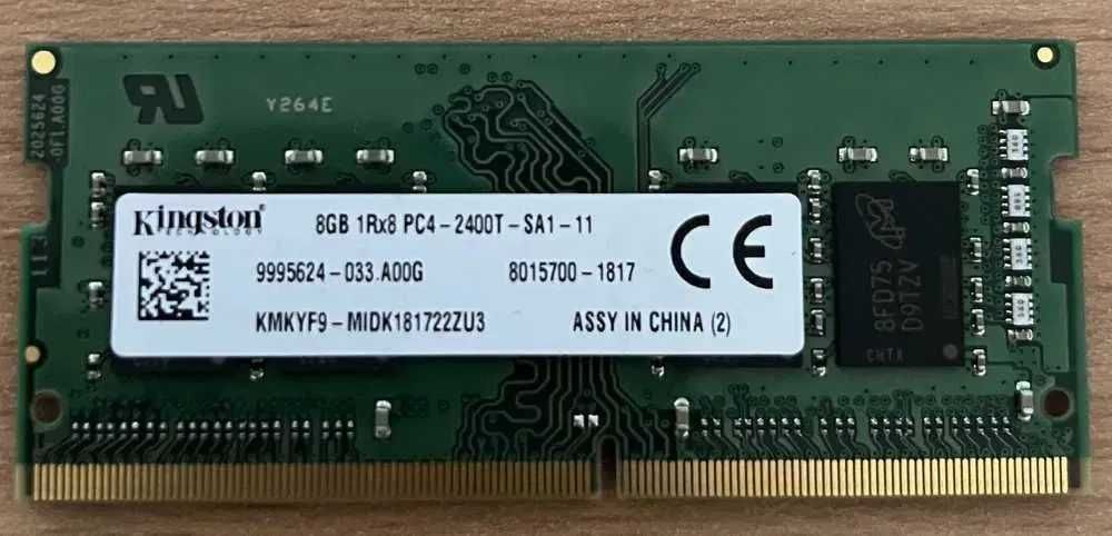 Pamięć RAM Kingston 8GB DDR4 SODIMM 2400T Wysyłka Sprawna