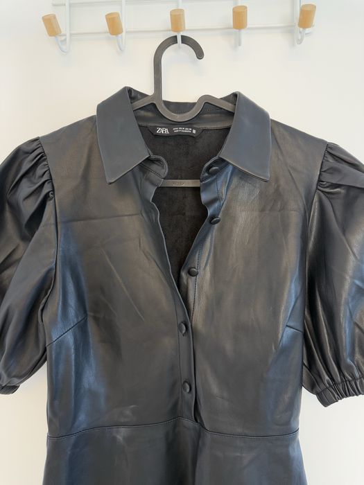 Міні-плаття з эко-шкіри Zara