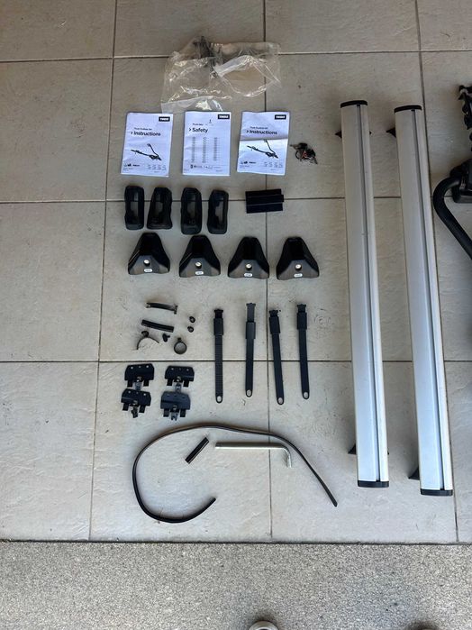 Suportes de bicicleta Thule com barras de tejadilho – completos