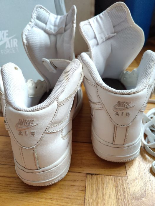 Nike air force 1 one HI high 38 bez wkładek i sznurówek